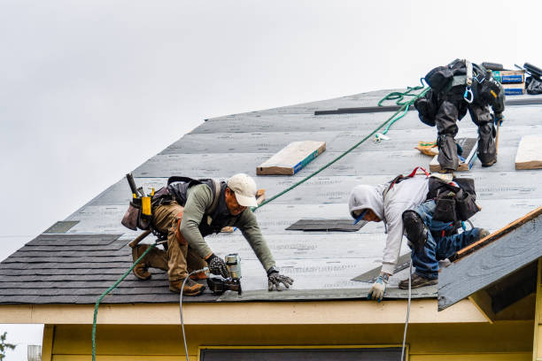 Professional Roofing technician working in Roanoke, IN